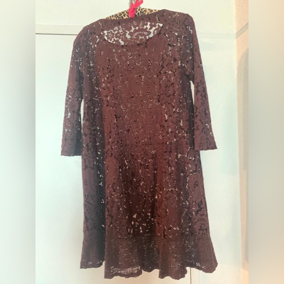 Dresses & Skirts - Italian Lace Bordeaux dress - Made in Italy 🇮🇹